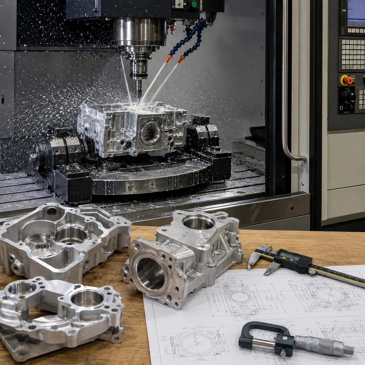 CNC machined part