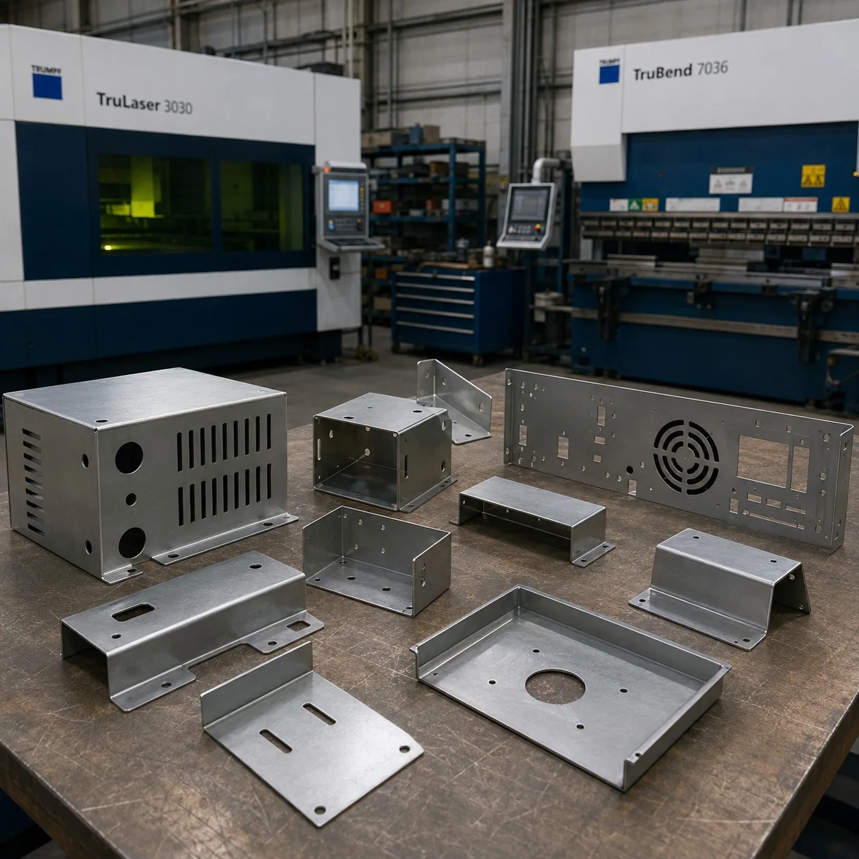 Fabricated aerospace sheet metal parts