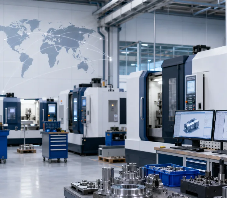 CNC machine shop in China