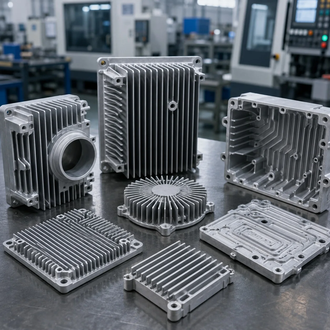 Die cast heat management component