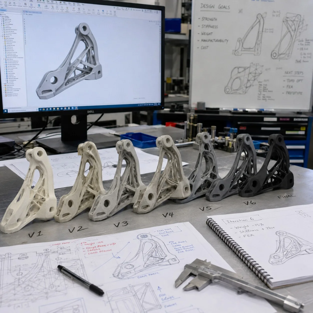 3D printed and cast rapid prototype component