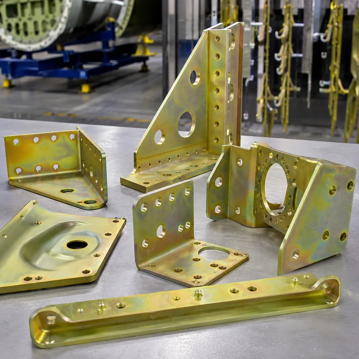 Alodine conversion coating on sheet metal