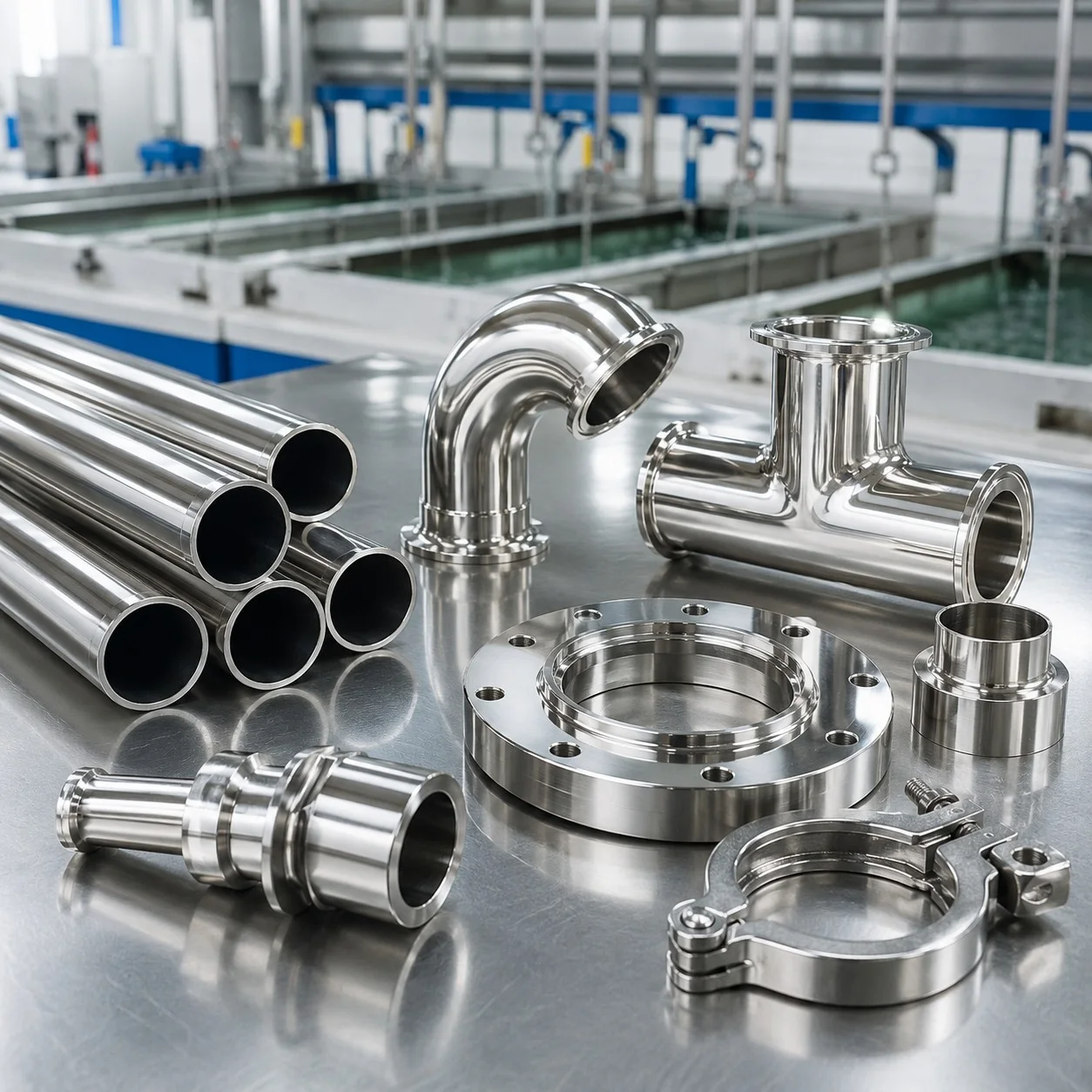 Electropolished metal finish